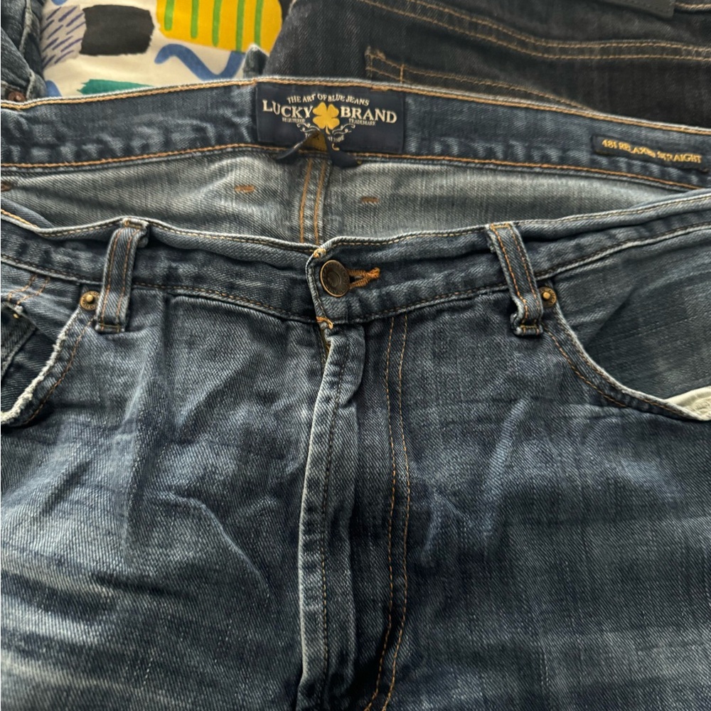 Lucky Brand Jeans 4 pair 38x30 2pair 36x30 (1 black pair)
